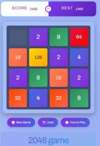 2048小遊戲