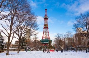札幌電視塔冬天